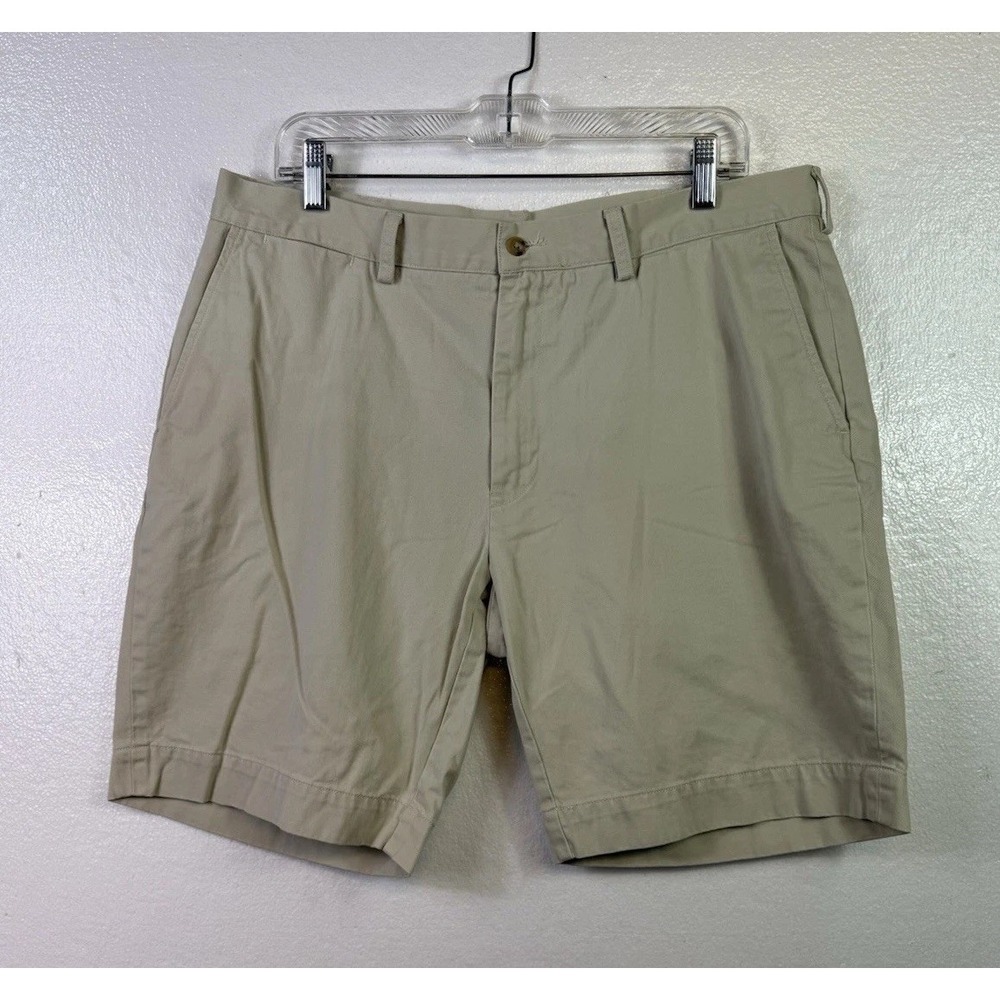 Polo Ralph Lauren Chino Shorts Mens Sz 36 Cream Beige Golf Classic Fit Casual